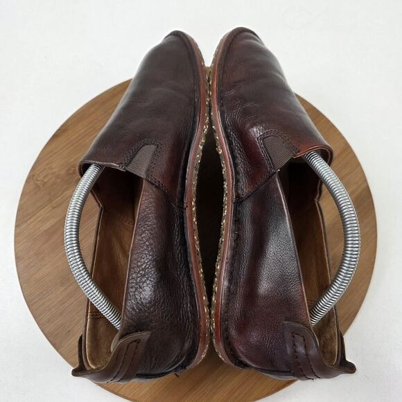 Frye Shoes Mens Size 10 Brown Leather Slip On Loafers Comfort Casual Moc Toe - Picture 9 of 14